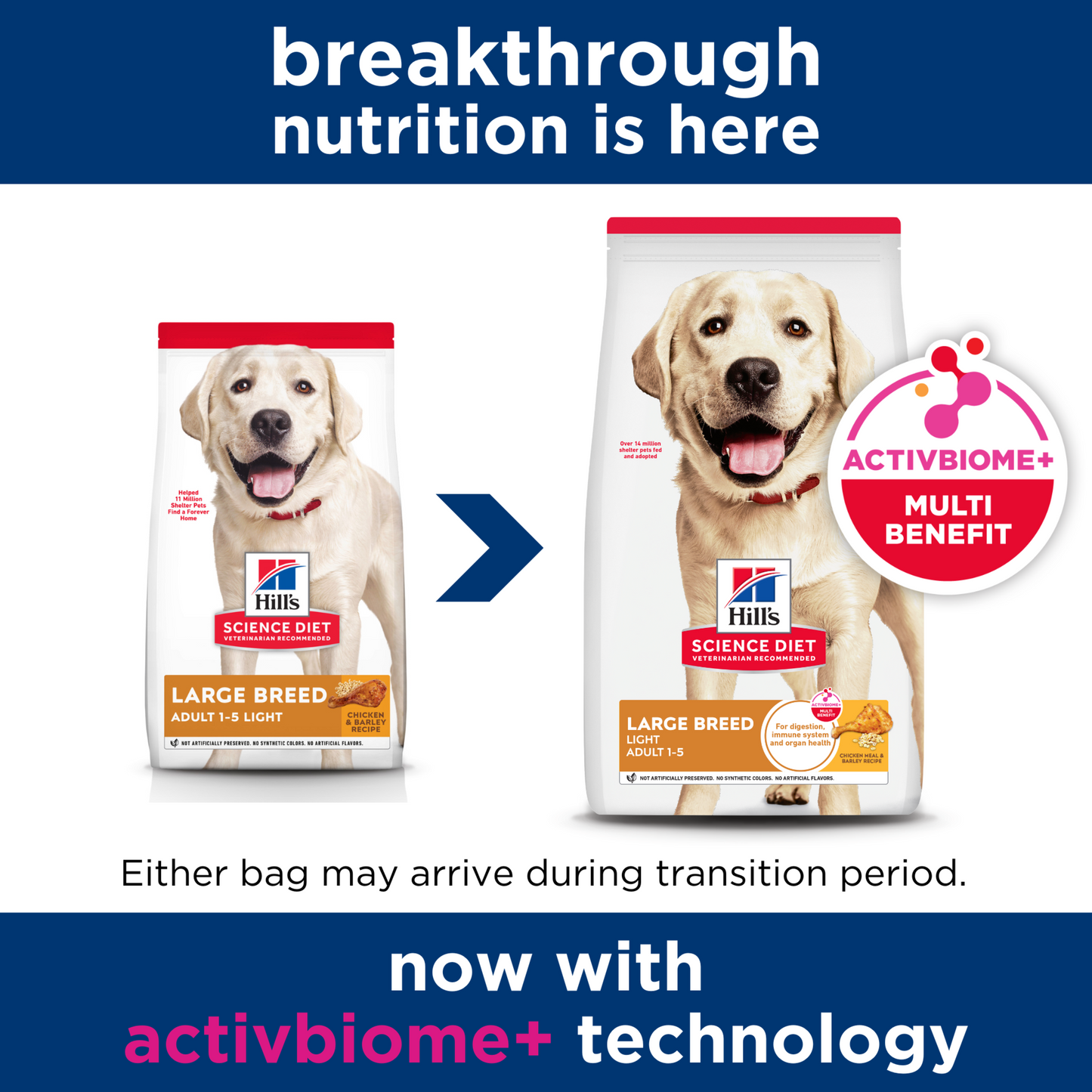 Hill's Science Diet Adult Large Breed Light Chicken Meal & Barley Dry Dog Food