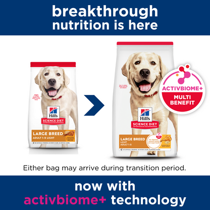 Hill's Science Diet Adult Large Breed Light Chicken Meal & Barley Dry Dog Food