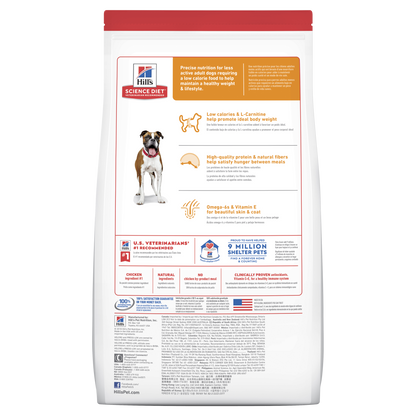 Hill's Science Diet Adult Light with Chicken Meal & Barley Dry Dog Food