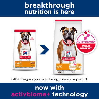 Hill's Science Diet Adult Light with Chicken Meal & Barley Dry Dog Food