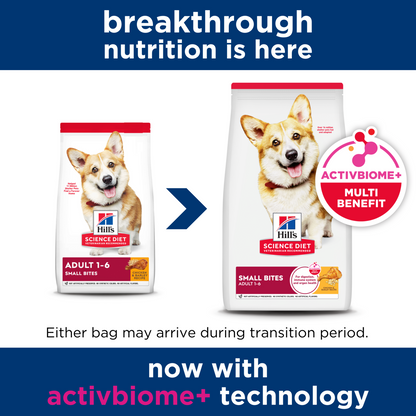 Hill's Science Diet Adult Small Bites Chicken & Barley Recipe Dry Dog Food