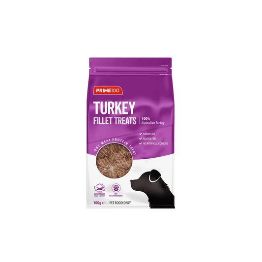 Prime100 SPT Turkey Fillets Dog Treats 100g