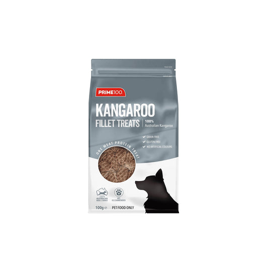 Prime100 SPT Kangaroo Fillets Dog Treats 100g