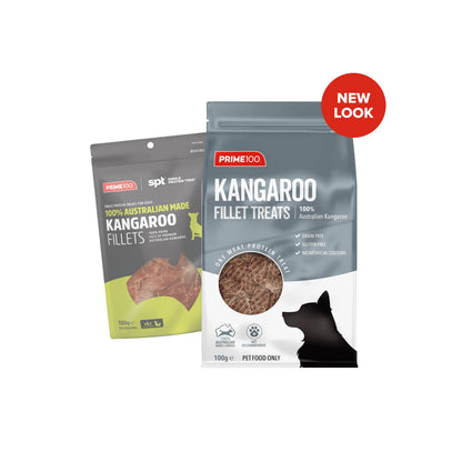 Prime100 SPT Kangaroo Fillets Dog Treats 100g