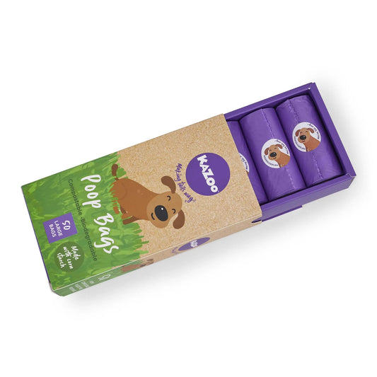 Kazoo Eco-Friendly Compostable Biodegradable Poop Bags 50pk