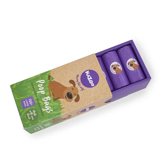 Kazoo Eco-Friendly Compostable Biodegradable Poop Bags 100pk