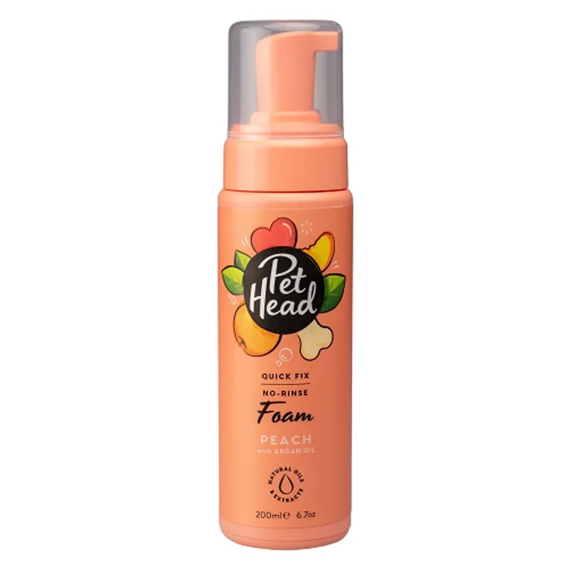 Pet Head Quick Fix No-Rinse Foam Peach 200mL
