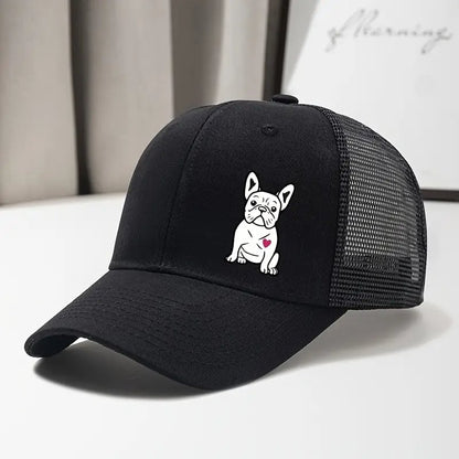 Cute Adjustable French Bulldog Print Unisex Baseball Cap