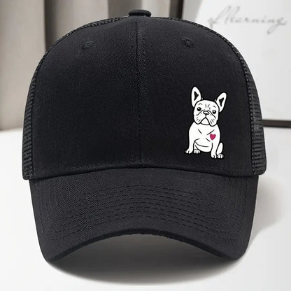 Cute Adjustable French Bulldog Print Unisex Baseball Cap