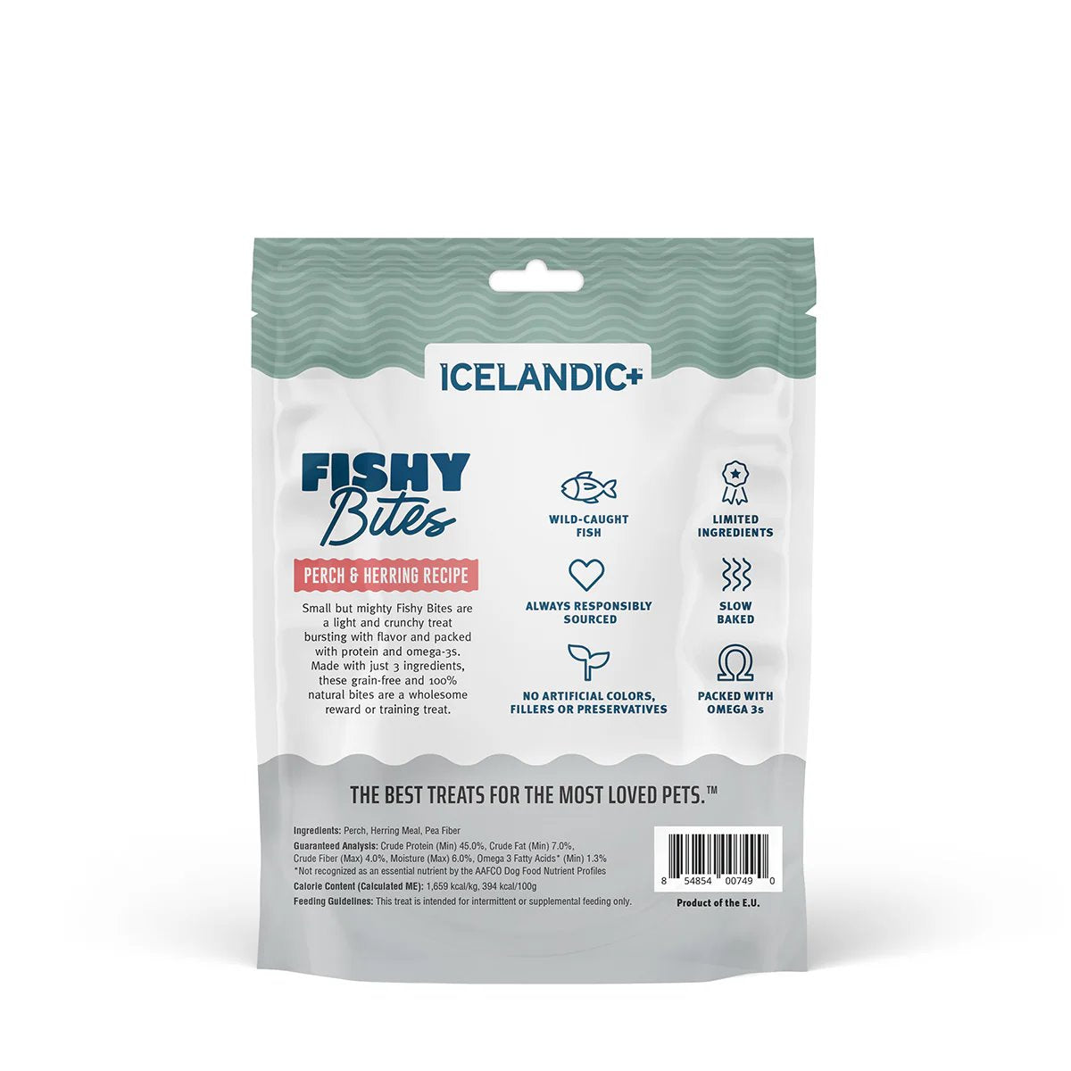 Icelandic+ Fishy Bites Perch & Herring Recipe for Dogs 57g