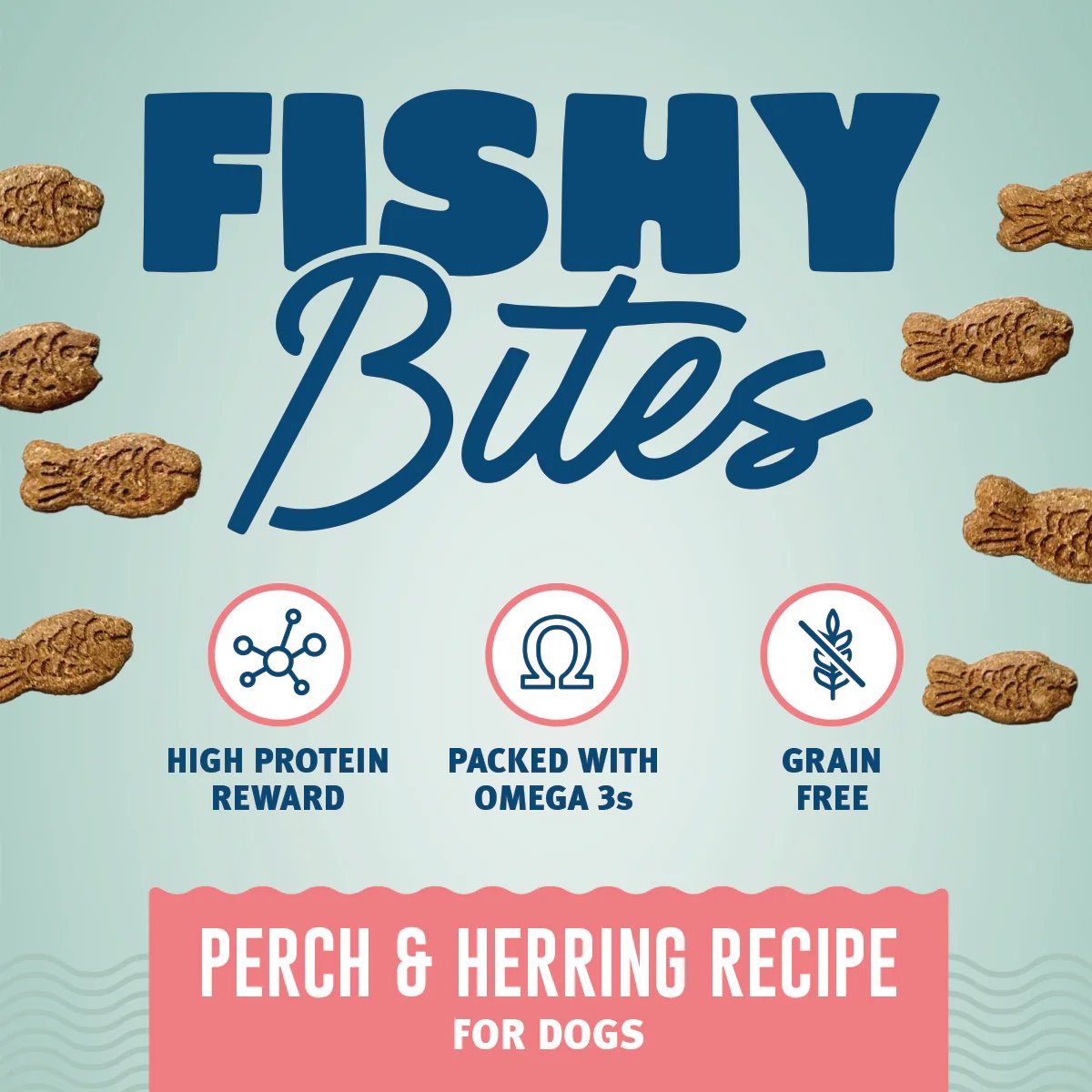 Icelandic+ Fishy Bites Perch & Herring Recipe for Dogs 57g