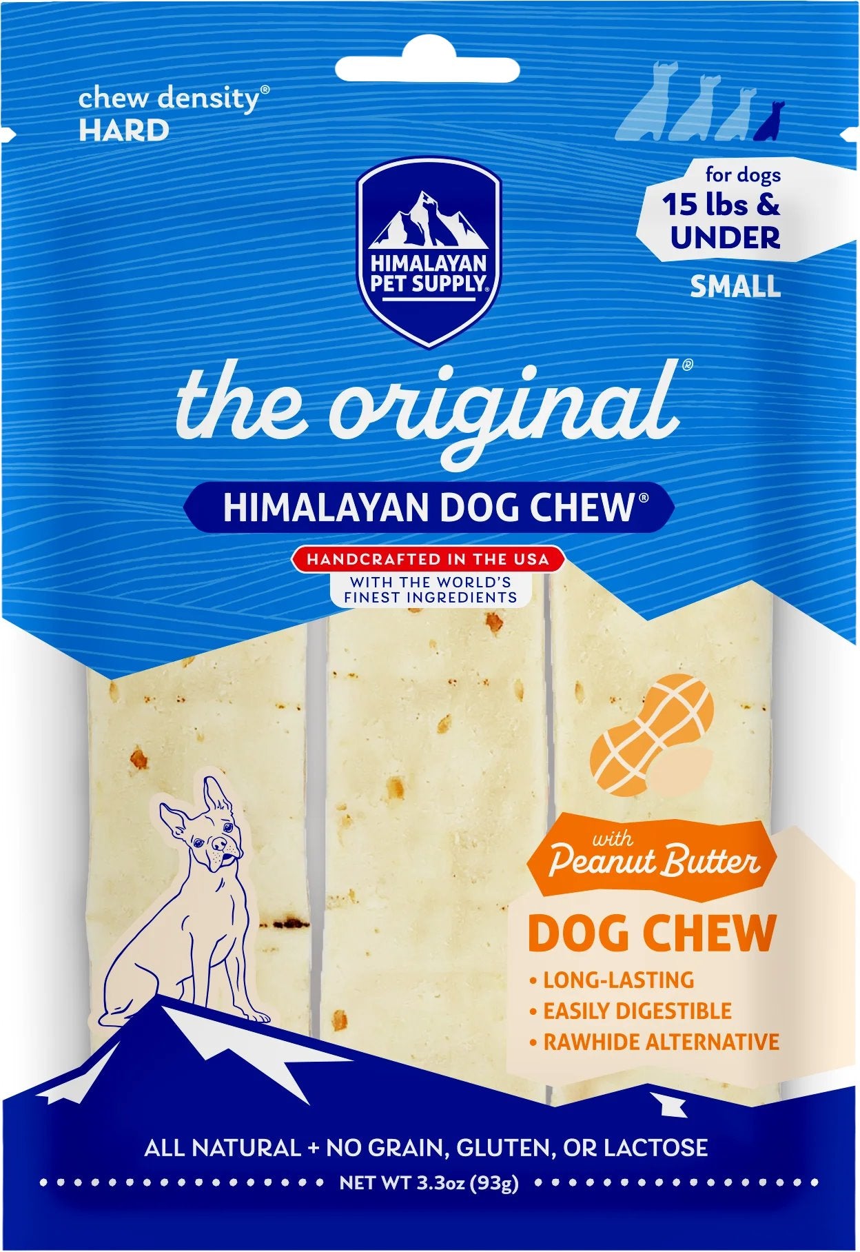 Himalayan Pet Supply The Original Himalayan Dog Chew Peanut Butter (3pk)