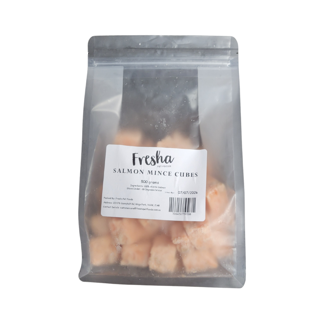 Fresha Atlantic Salmon Mince Cubes 500g