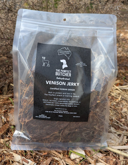 The Pawfect Butcher Venison Jerky