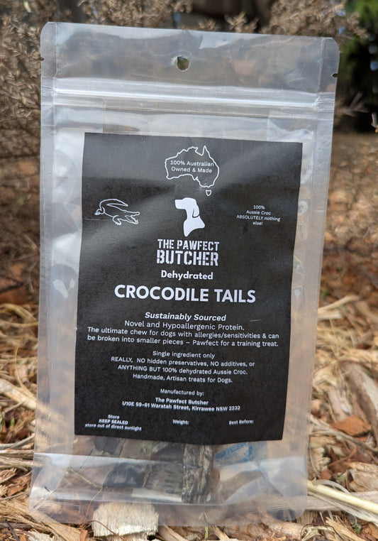 The Pawfect Butcher Dehydrated Crocodile Tails