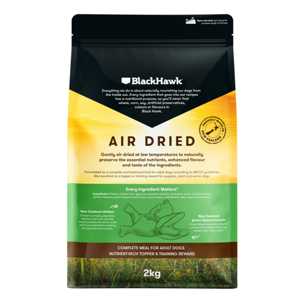 Black Hawk Adult Dog Air Dried All Breeds Chicken Dry Dog Food
