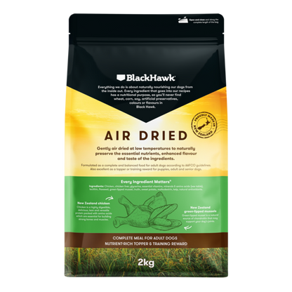 Black Hawk Adult Dog Air Dried All Breeds Chicken Dry Dog Food