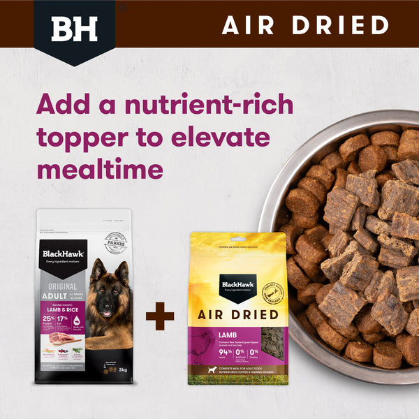 Black Hawk Adult Dog Air Dried All Breeds Lamb Dry Dog Food