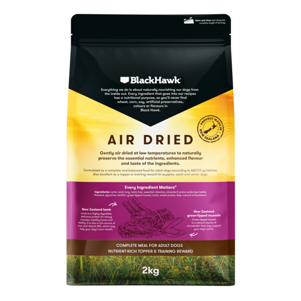 Black Hawk Adult Dog Air Dried All Breeds Lamb Dry Dog Food