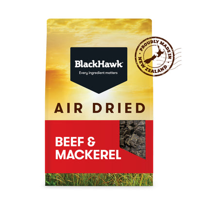 Black Hawk Adult Dog Air Dried All Breeds Beef & Mackerel Dry Dog Food