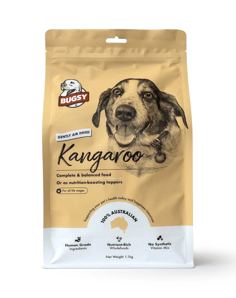 Bugsy's Air-Dried Kangaroo for Dogs