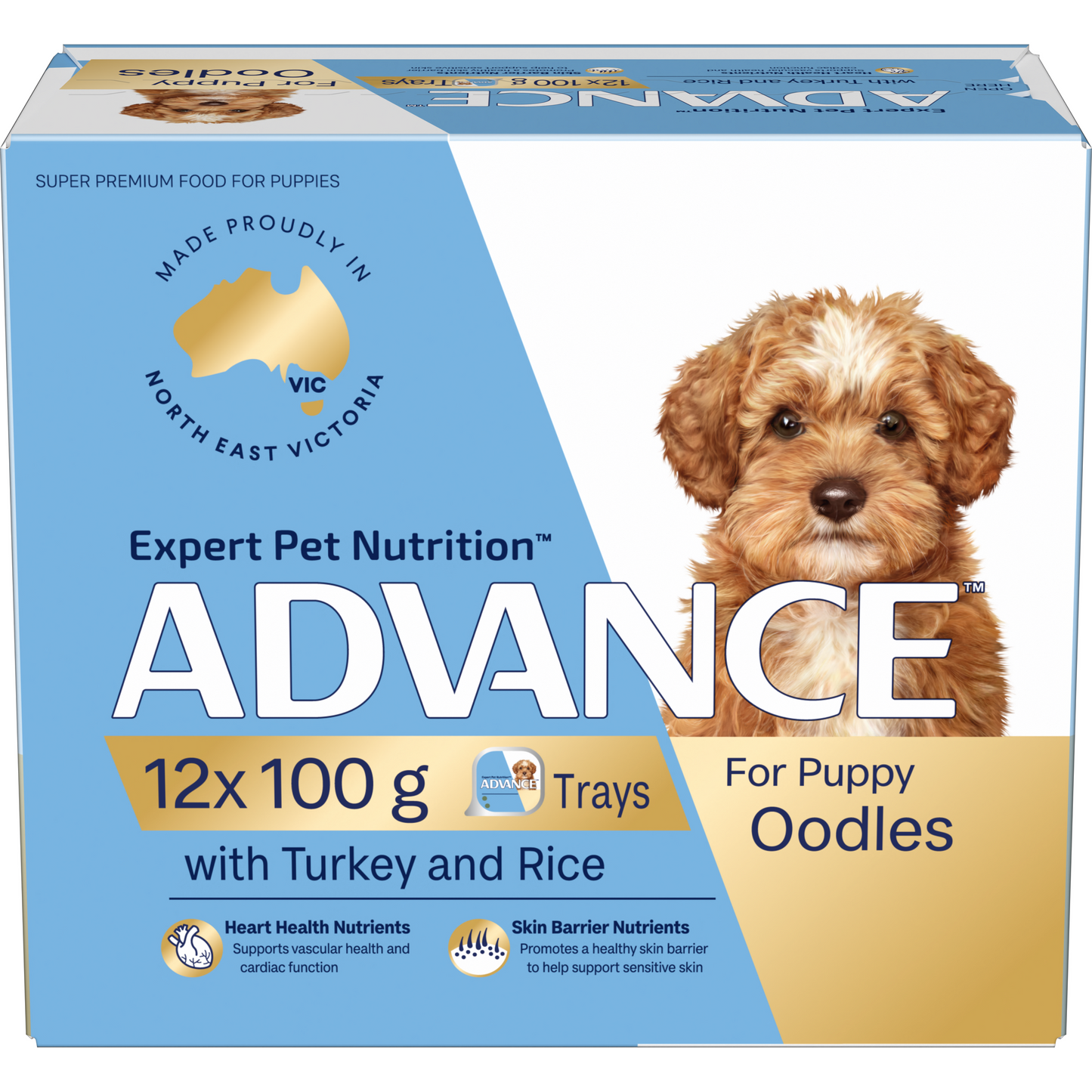 ADVANCE Wet Puppy Food Oodles with Turkey & Rice