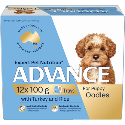 ADVANCE Wet Puppy Food Oodles with Turkey & Rice