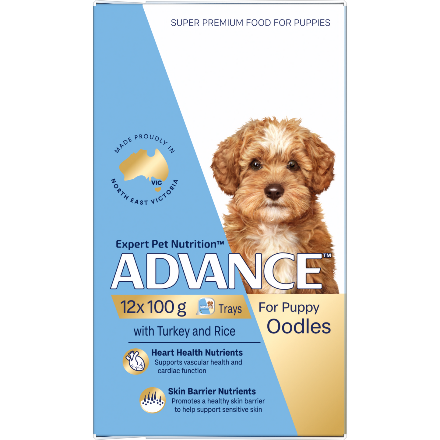 ADVANCE Wet Puppy Food Oodles with Turkey & Rice