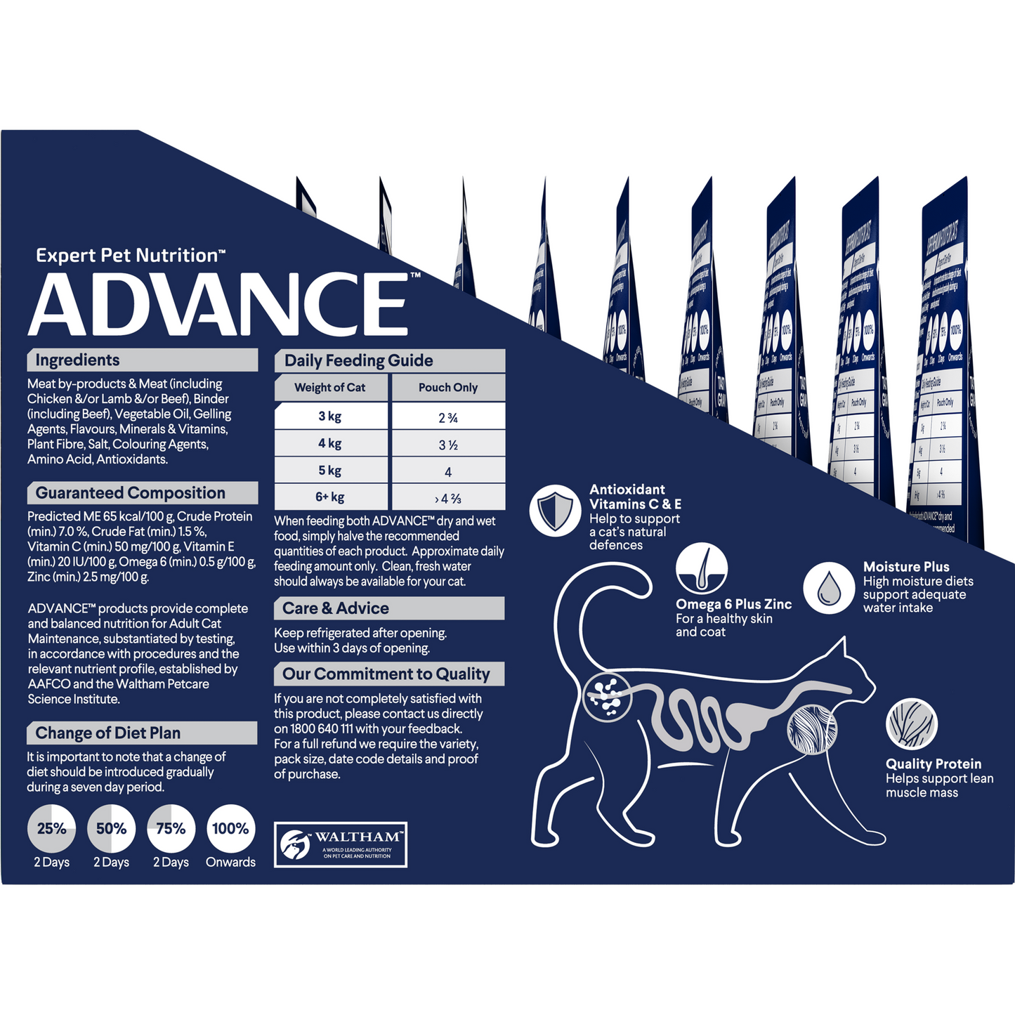 Advance Adult Wet Cat Food Lamb in Gravy
