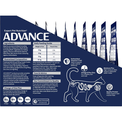 Advance Adult Wet Cat Food Chicken in Gravy