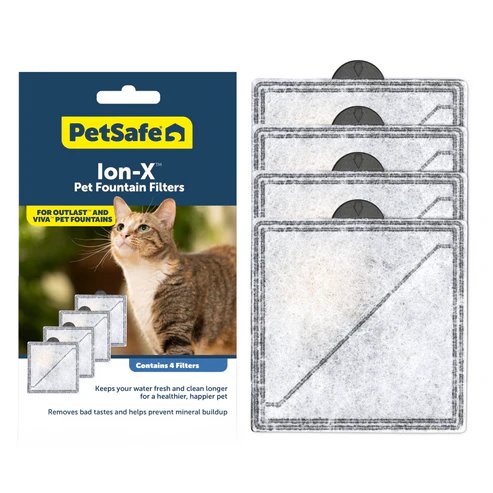 PetSafe Ion-X Pet Fountain Filters for Outlast & Viva Fountains 4pk