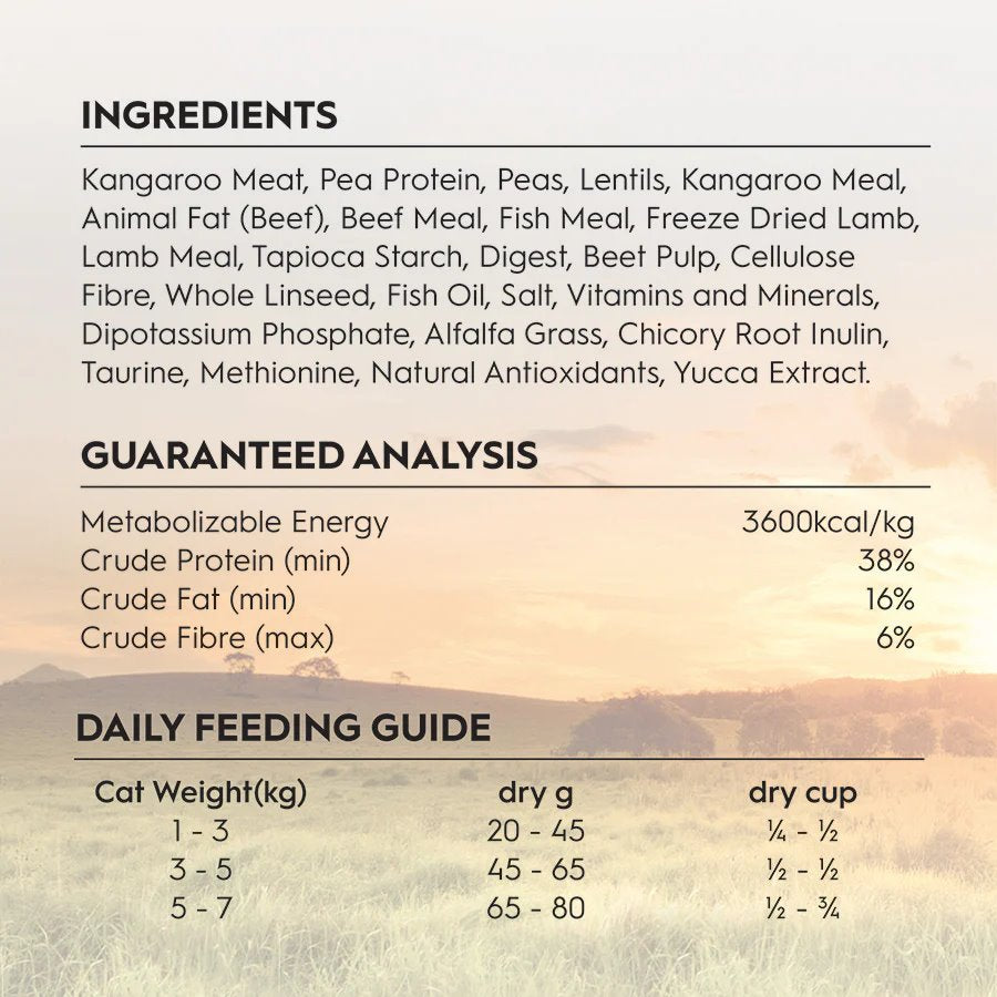 Trilogy Adult Australian Kangaroo + Freeze Dried New Zealand Lamb Dry Cat Food