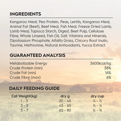Trilogy Adult Australian Kangaroo + Freeze Dried New Zealand Lamb Dry Cat Food