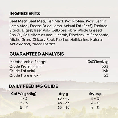 Trilogy Adult Australian Beef + Freeze Dried Lamb Dry Cat Food