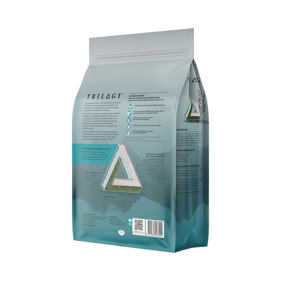 Trilogy Adult Australian Barramundi with Pacific Island Tuna + Freeze Dried New Zealand Lamb Dry Cat Food