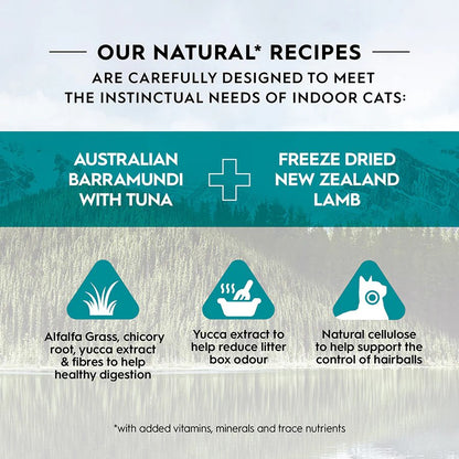 Trilogy Adult Australian Barramundi with Pacific Island Tuna + Freeze Dried New Zealand Lamb Dry Cat Food