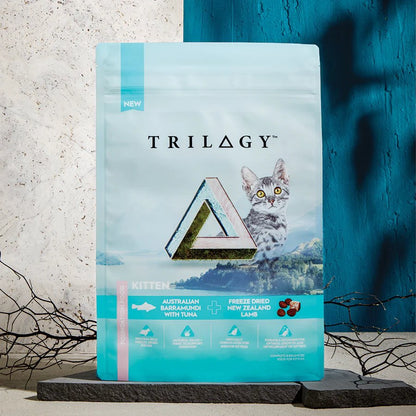 Trilogy Kitten Australian Barramundi with Pacific Island Tuna + Freeze Dried New Zealand Lamb Dry Cat Food