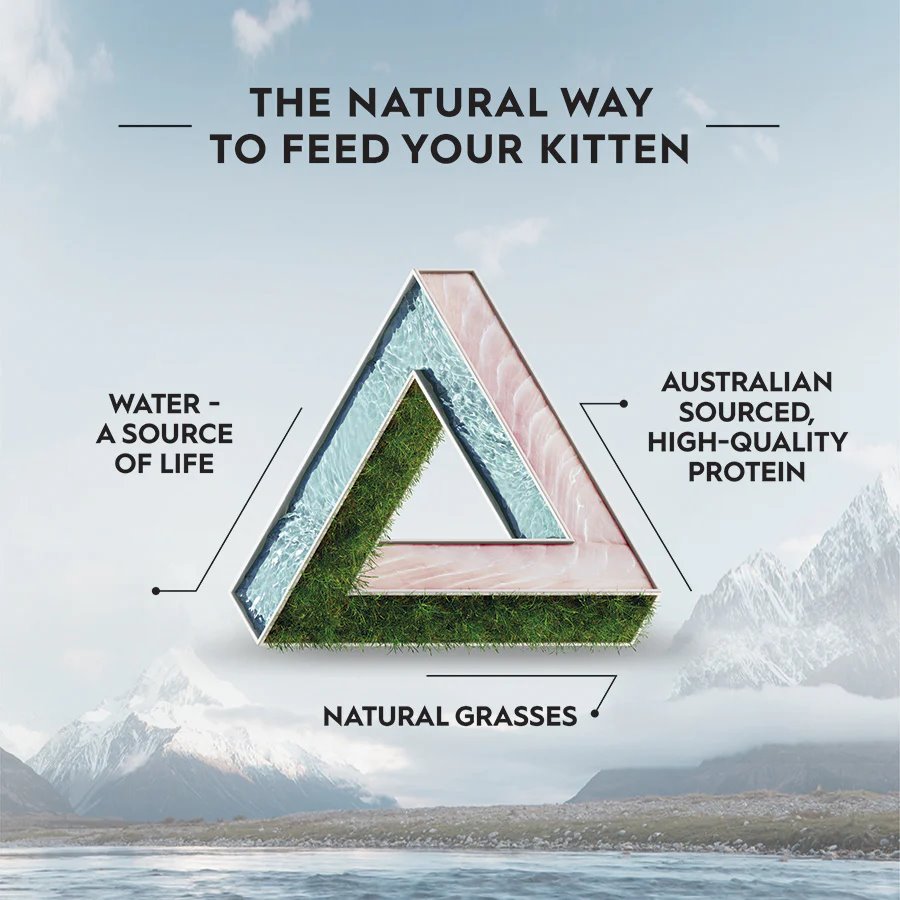 Trilogy Kitten Australian Barramundi with Pacific Island Tuna + Freeze Dried New Zealand Lamb Dry Cat Food