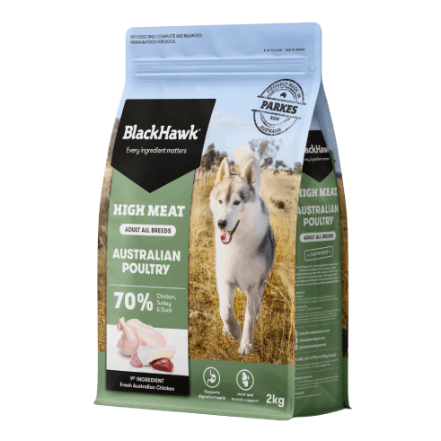 Black Hawk Adult Dog High Meat All Breeds Australian Poultry Dry Dog Food