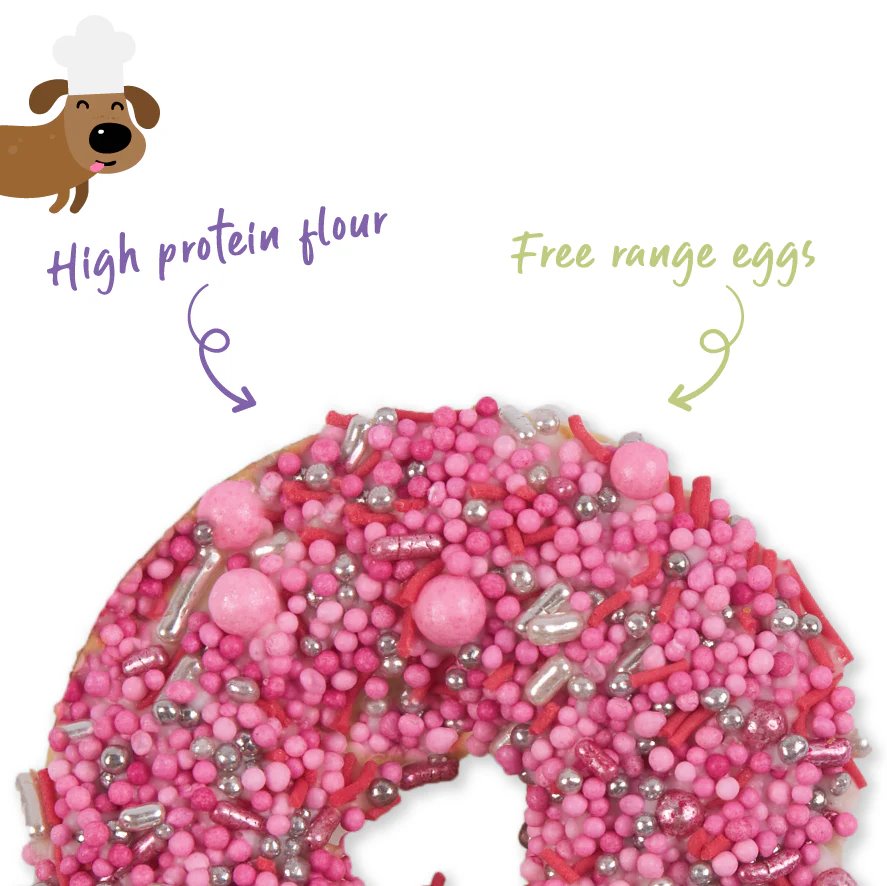 Kazoo Dog Donut Biscuit Pink