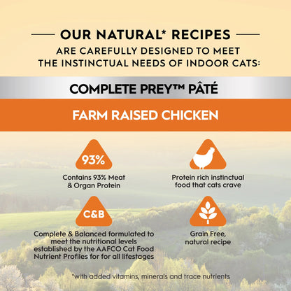 Trilogy Complete Prey Pâté Farm Raised Chicken

 Wet Cat Food