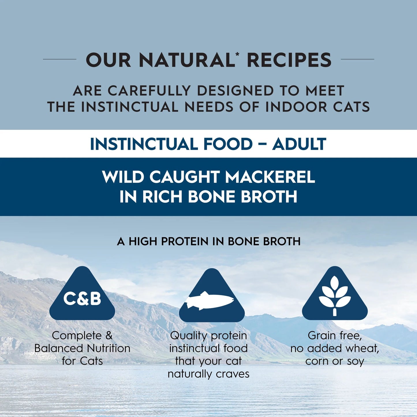 Trilogy Wild Caught Mackerel in Rich Bone Broth Wet Cat Food