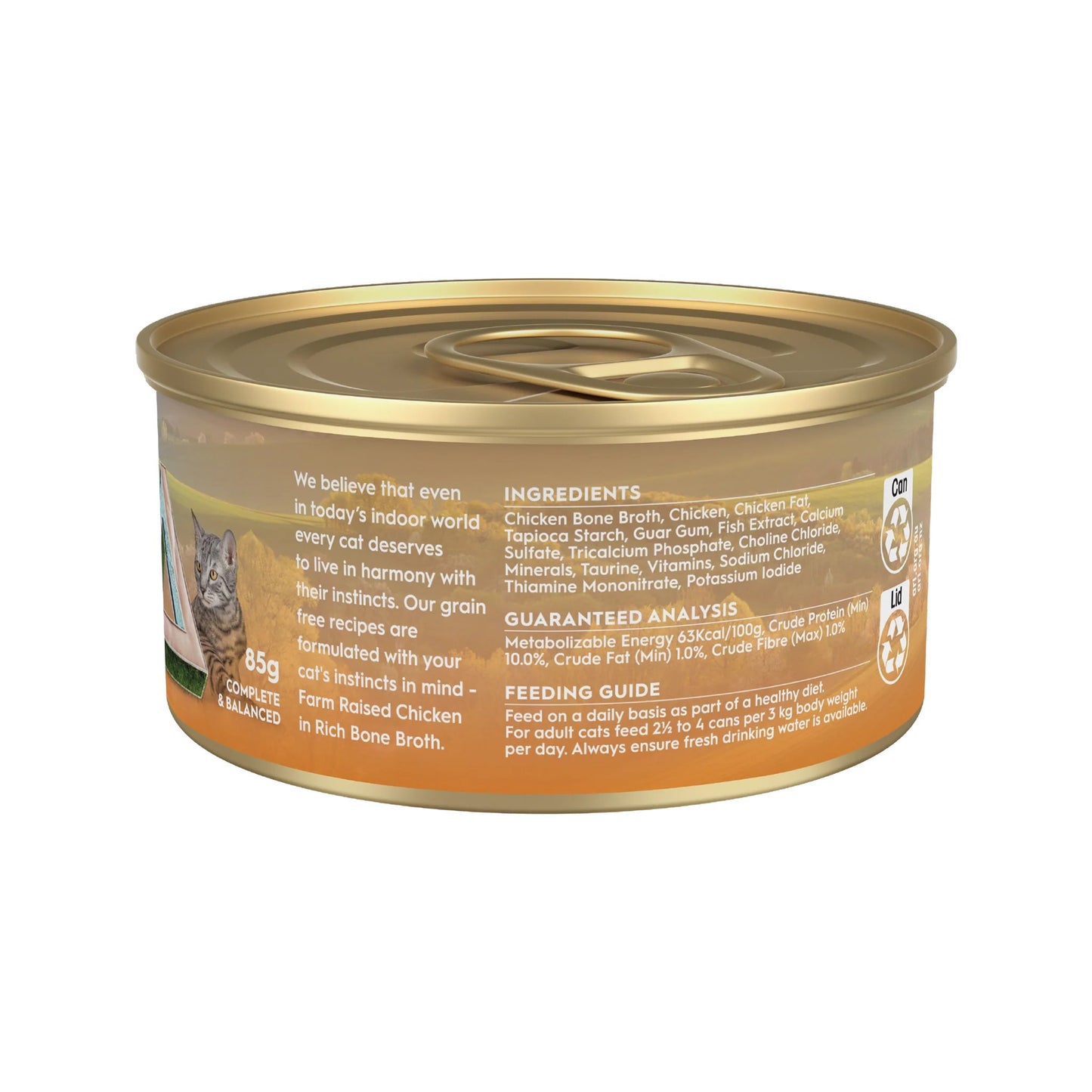 Trilogy Adult Farm Raised Chicken in Bone Broth Wet Cat Food