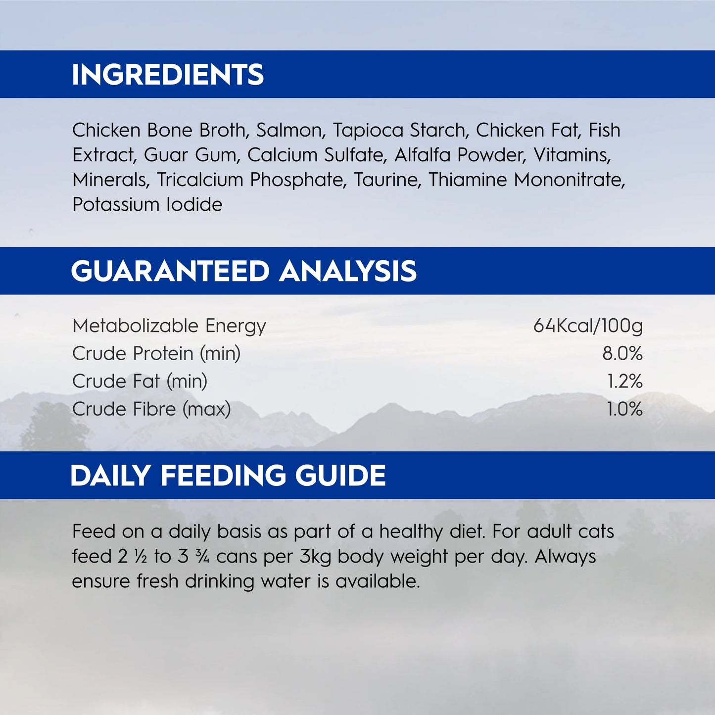 Trilogy Wild Caught Alaskan Salmon in Rich Bone Broth Wet Cat Food