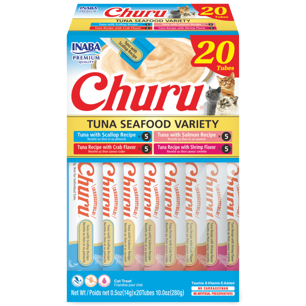 Inaba Churu Tuna Seafood Variety Box 20x14g
