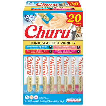 Inaba Churu Tuna Seafood Variety Box 20x14g