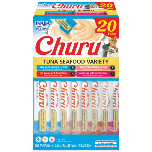 Inaba Churu Tuna Seafood Variety Box 20x14g