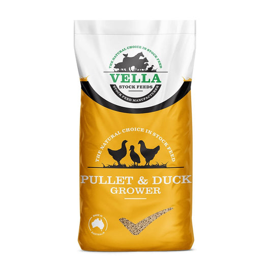 Vella Stock Feeds Puller & Duck Grower Macro Pellet 5kg