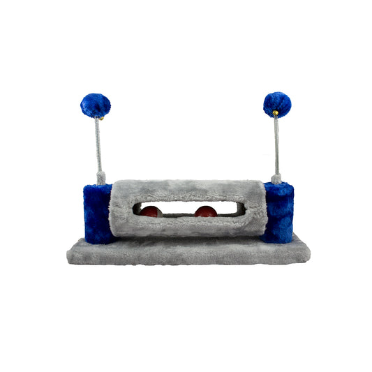 Cattitude Pounce & Play Cat Scratch Barrel Roll Blue