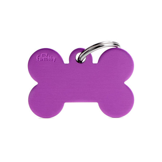 My Family Basic Bone Purple ID tag